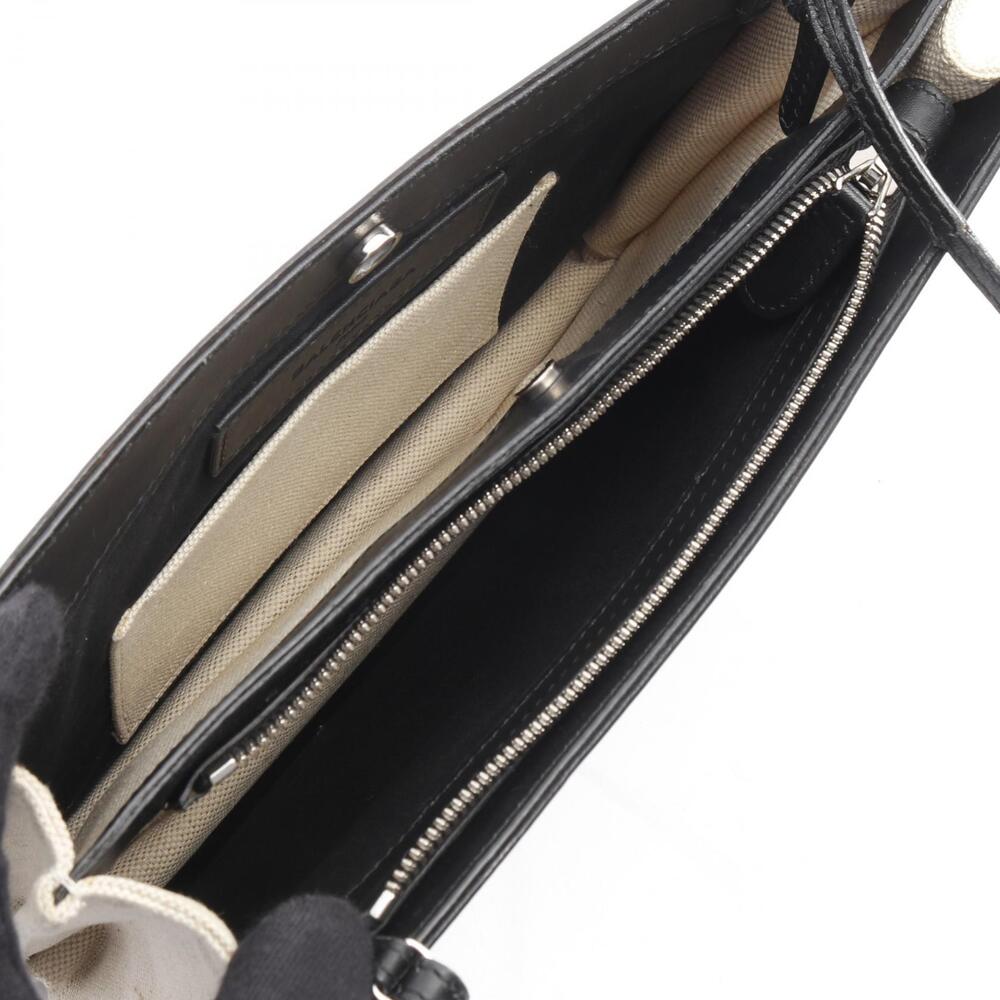 Balenciaga Navy Blue Pochette Shoulder Bag Canvas Leather Ivory White Black - Picture 3 of 9
